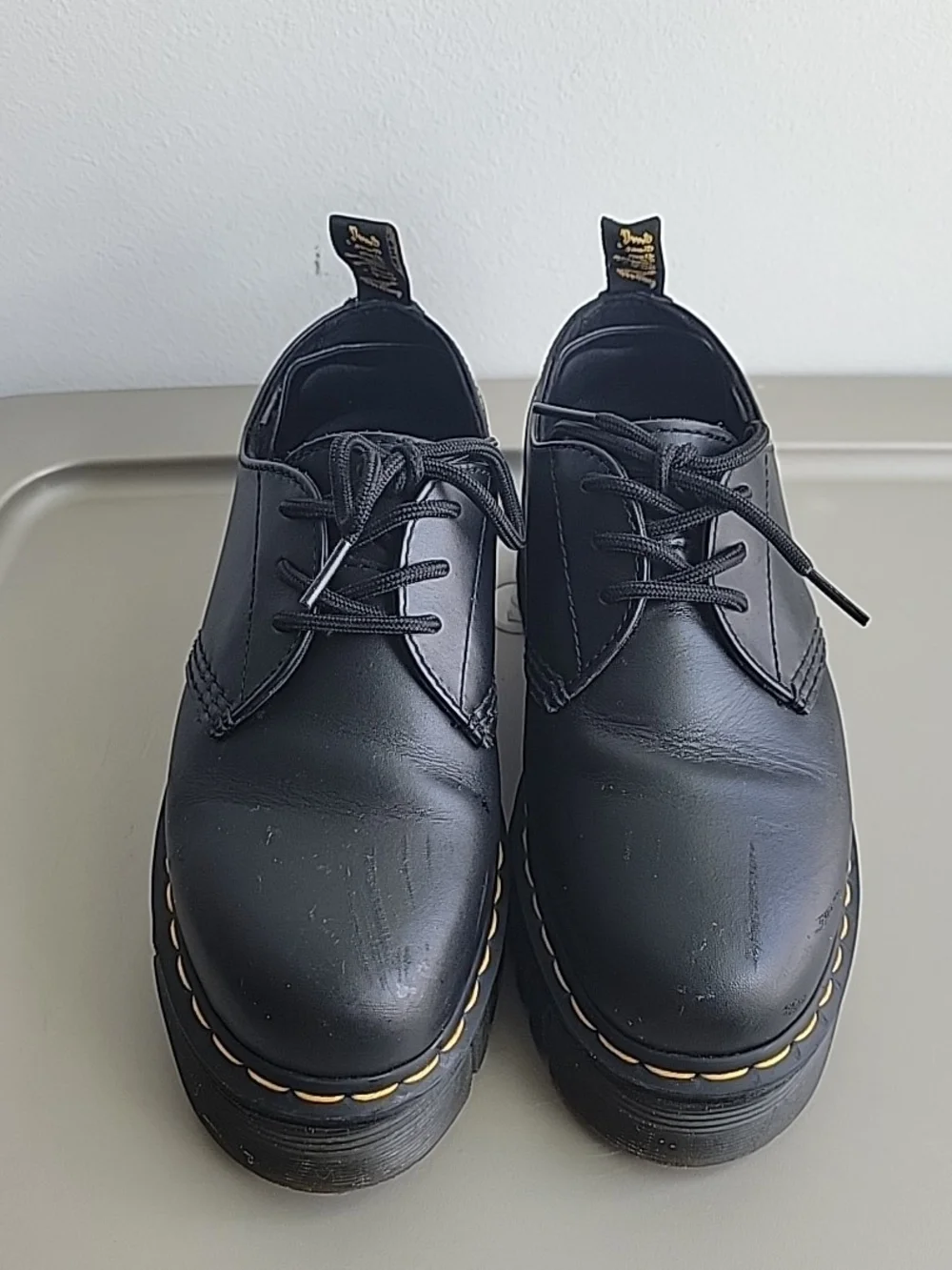 Dr. Martens‎ Women's Size 7 Audrick 3 Eye Shoe Black Platform Chunky Doc
